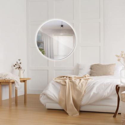 Imagem de Espelho Redondo Lapidado de 40 À 100cm Com Led