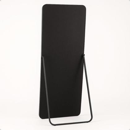 Imagem de Espelho Retangular Corpo Inteiro 150x60 Com Suporte de Chão Moldura Alumínio Quarto Sala Decorativo