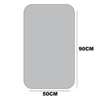 Imagem de Espelho Retangular Grande 90 X 50 Moderno Lapidado Com Suporte