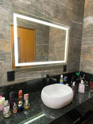 Imagem de Espelho Retangular Horizontal Touch Led 3 Cores - Reduna