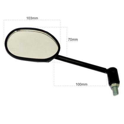 Imagem de Espelho Retrovisor Articulado P/ Moto T/ Mini Preto P/ Linha Yamaha