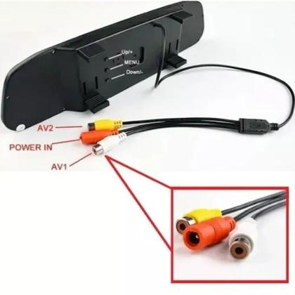 Imagem de Espelho Retrovisor automotivo Carro/Caminhões Com Sensor de Ré tela Lcd