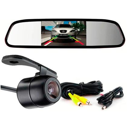 Imagem de Espelho Retrovisor Central Tela 4.3 + Camera Fiat Toro