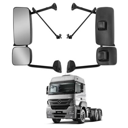 Imagem de Espelho Retrovisor e Auxiliar p Axor Atego 2010 2011 2012 LE