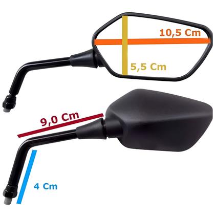 Imagem de Espelho Retrovisor Mini Cb300 Ybr Factor Lander Tenere Fazer