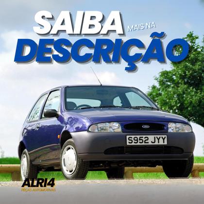 Imagem de Espelho Retrovisor Motorista Esquerdo Ford Fiesta 1996 1997 1998 1999 2000 2001 Controle Regulagem Manual Preto 2 Portas 4 Portas Novo