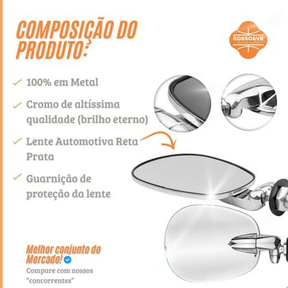 Imagem de Espelho Retrovisor Original Raquete Inox Fusca