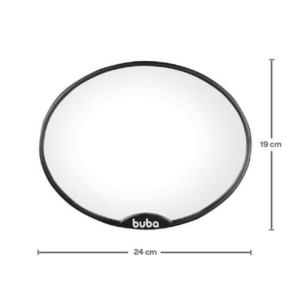 Imagem de Espelho Retrovisor Oval Para Banco Traseiro Buba 13242