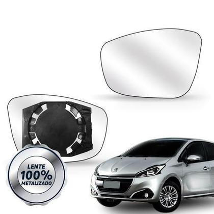 Imagem de Espelho Retrovisor Peugeot 208 2012 13 14 15 16 17 Com Base