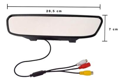 Imagem de Espelho Retrovisor Universal Com Monitor Para Camera de Re