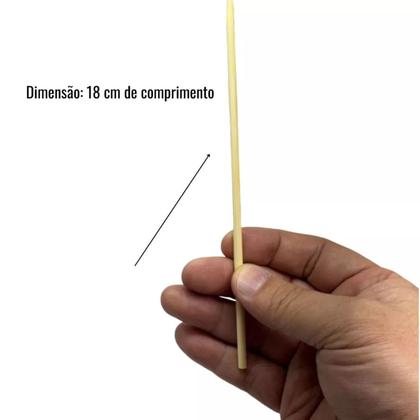 Imagem de Espeto de Bambu Para Churrasco, Doces, festa 18cm 100 unid