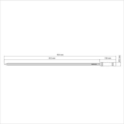 Imagem de Espeto para Churrasco Tramontina com Lâmina em Aço Inox e Cabo de Madeira 95 cm