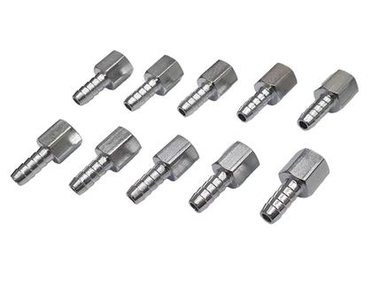 Imagem de Espigão Adaptador Fixo Fêmea 1/4 X 5/16 Kit 10 Unidades