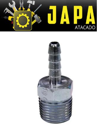 Imagem de Espigão Macho  1/4 NPT x 3/8" - Kit  02 Unid - HidraLux