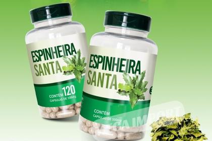 Imagem de Espinheira Santa Original 240 Capsulas Natural 500mg - 2 frascos