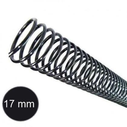 Imagem de Espirais P/ Encadernação Preto 17Mm 100 Folhas 100Un