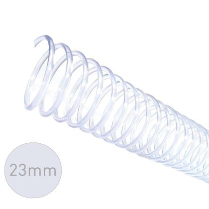Imagem de Espirais para Encadernação Cristal Transparente 23mm 140 Folhas 60 und