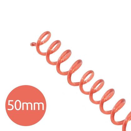 Imagem de Espiral Encadernação Vermelho Transparente 50mm 450F 12Un