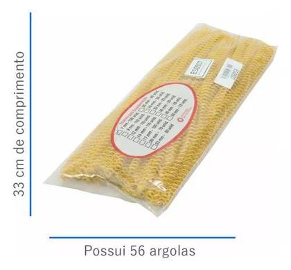 Imagem de Espiral para Encadernação Amarelo 14 mm para 85 folhas 100un