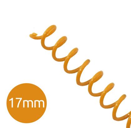 Imagem de Espiral para Encadernação Laranja 17mm 100 Folhas 100 und