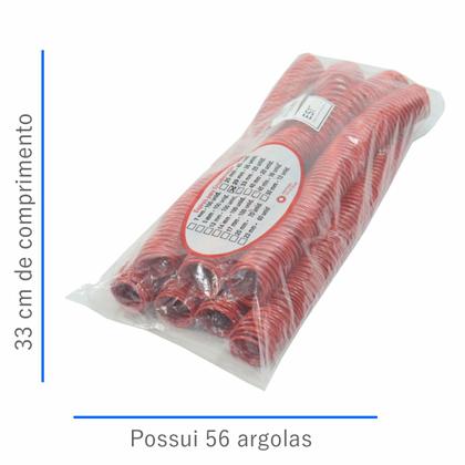 Imagem de Espiral para Encadernação Vermelho 29mm para 200 folhas 35un