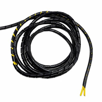 Imagem de Espiral Tubo Preto 8 à 10mm Ou 3/8 Rolo 10 Metros Sibratec