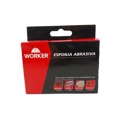 Imagem de Esponja Abrasiva Worker Grão 60 100x70x25mm