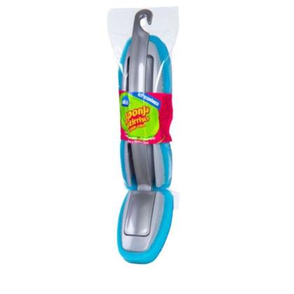 Imagem de Esponja anti risco Bucha Multiuso com Cabo 2 dois Refil Lava Louça anti- risco