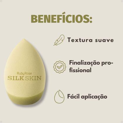 Imagem de Esponja de Maquiagem Ruby Rose Silk Skin Flawless Finish HB-A7002
