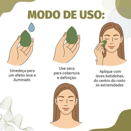 Imagem de Esponja de Maquiagem Ruby Rose Silk Skin Flawless Finish HB-A7002