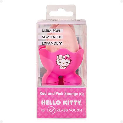 Imagem de Esponja Gota com Case Hello Kitty By Klass Vough Rose Glow Sponge Kit Pfhk-03