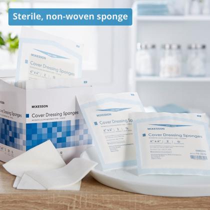 Imagem de Esponjas de curativo McKesson Sterile 4x4 polegadas, pacote com 50