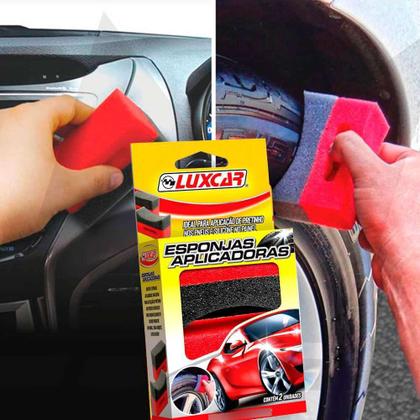 Imagem de Esponjas Kit 2 Unidades Ideal Aplicação de Pretinho no Pneu