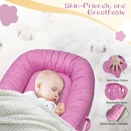 Imagem de Espreguiçadeira de bebê XZV para recém-nascidos de 0 a 24 meses com capa 100% algodão