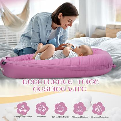 Imagem de Espreguiçadeira de bebê XZV para recém-nascidos de 0 a 24 meses com capa 100% algodão