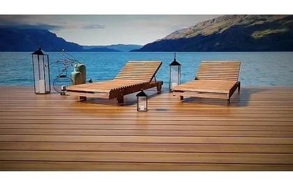 Imagem de Espreguiçadeira de Madeira para Jardim e Piscina Ipanema ALF010