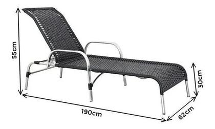 Imagem de Espreguiçadeira EM ALUMINIO PARA PISCINA AREA DE LAZER