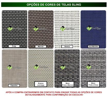 Imagem de Espreguiçadeira Para Piscina Encosto Regulável Alumínio Tela