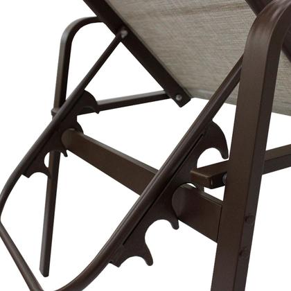 Imagem de Espreguiçadeira para Piscina Reforçada Aluminio Tela Sling