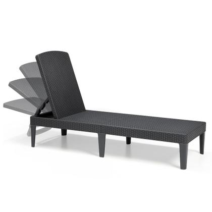 Imagem de Espreguiçadeira Piscina Keter Jaipur Dobrável com 4 Ajustes de Encosto