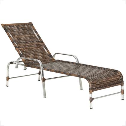 Imagem de Espreguiçadeira Regulável em Alumínio para Piscina e Jardim Catar