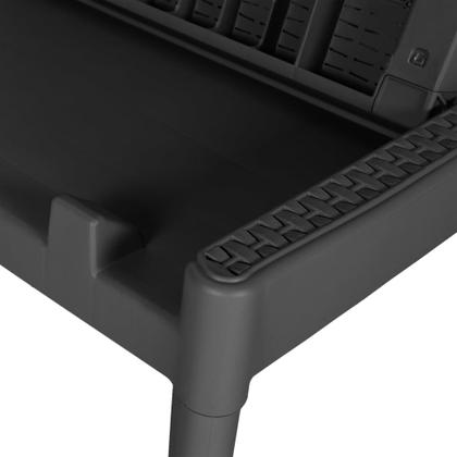 Imagem de Espreguiçadeira vidaXL Antracite Rattan Look Ajustável