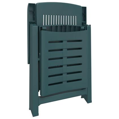 Imagem de Espreguiçadeira VidaXL Verde de Plástico Ajustável Dobrável