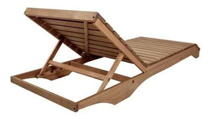 Imagem de Espreguiçadeiras Madeira Verona C/colchonete e Mesa De Apoio