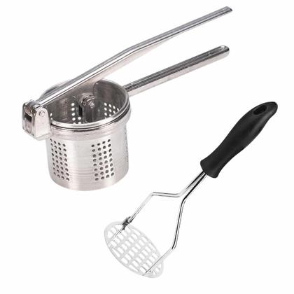 Imagem de Espremedor de Batata com Cabo + Amassador de Batata Manual Inox