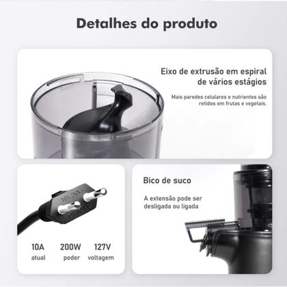Imagem de Espremedor de Fruta para Suco Portátil 127V