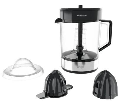 Imagem de Espremedor de Frutas 1.2L Wap 1200W Desmontavel Inox Preto 220V