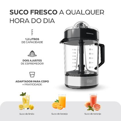 Imagem de Espremedor de Frutas Laranja Elétrico 1,2L Dupla Rotação WAP