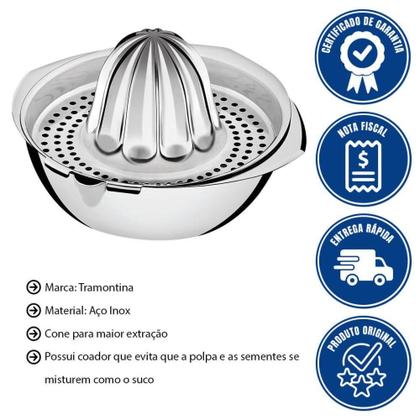 Imagem de Espremedor de Frutas Tramontina Utility em Aço Inox 61107140