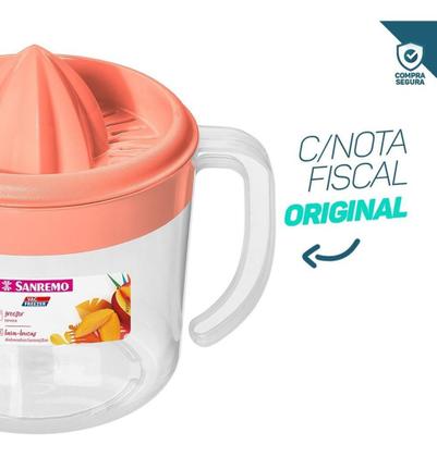 Imagem de Espremedor De Laranja Manual De Frutas - Plástico 1,02L Ergonômico